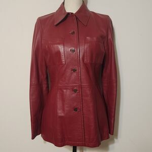 Ra Dieux Dieuse Japanese Vintage Red Leather Jacket